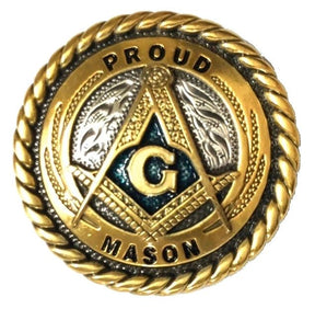 Master Mason Blue Lodge Door Knob - Proud Mason Set of 6 - Bricks Masons