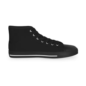 KYCH Sneaker - High Top Black & White Golden Emblem - Bricks Masons