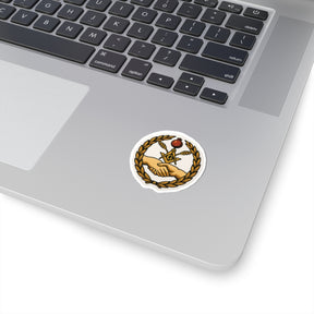 Master Mason Blue Lodge Sticker Decal - Kiss-Cut Colorful - Bricks Masons