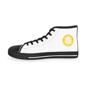 Order of the Golden Circle Sneaker - High Top Black & White Sole - Bricks Masons