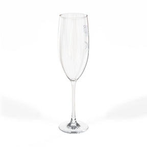 Master Mason Blue Lodge Champagne Flute - Square & Compasses G Emblem - Bricks Masons