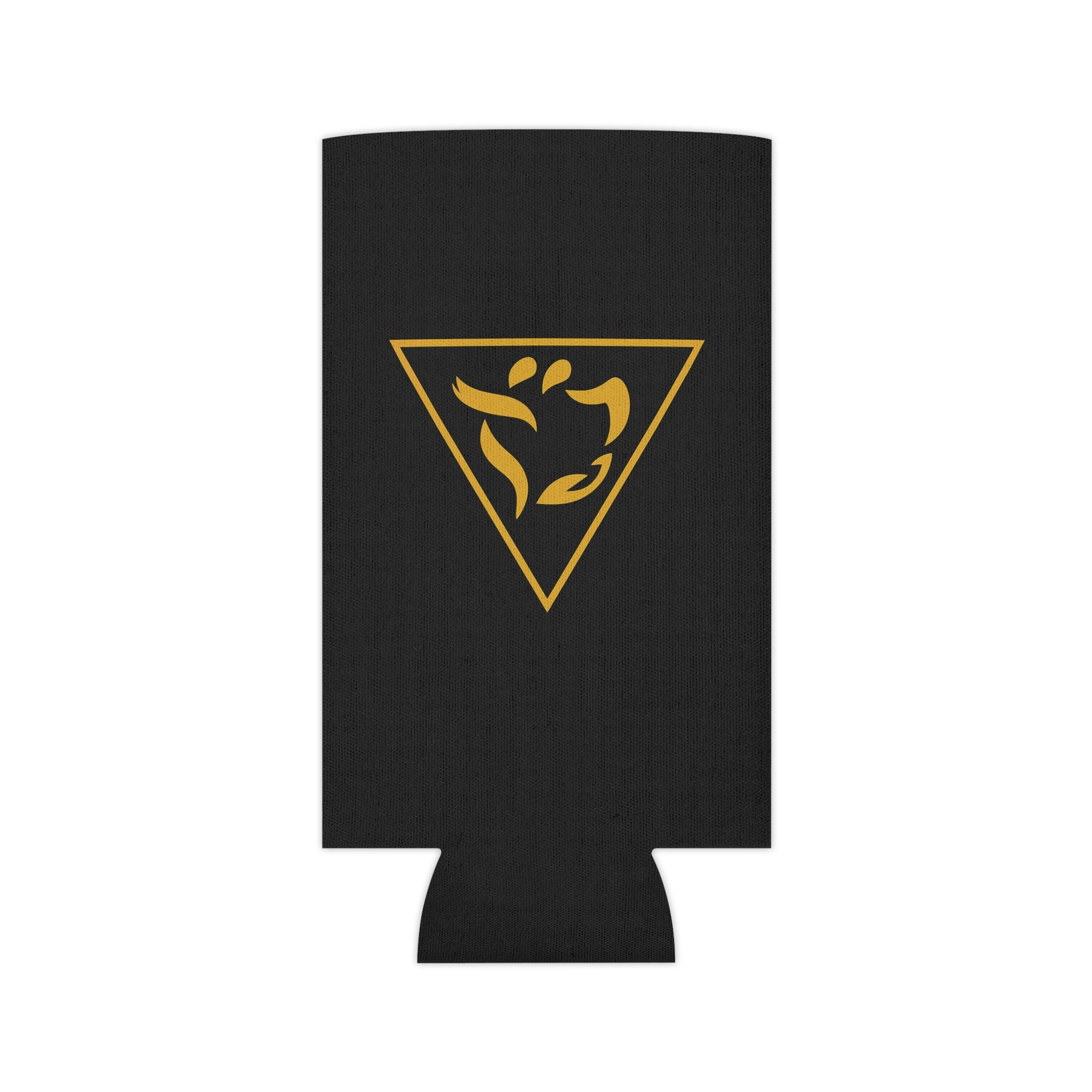Grand Tiler of Solomon Can Cooler - Gold With Black Polyester Exterior - Bricks Masons