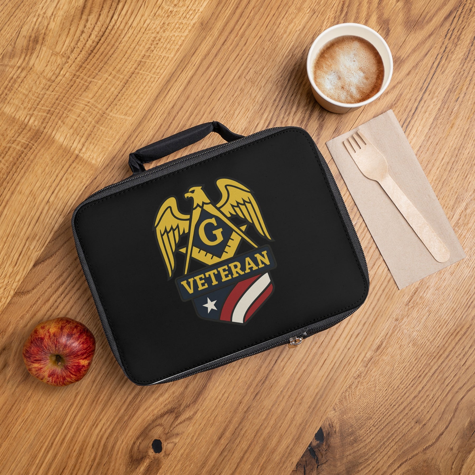 Master Mason Blue Lodge Lunch Bag - Veteran Mason Fully Insulated - Bricks Masons