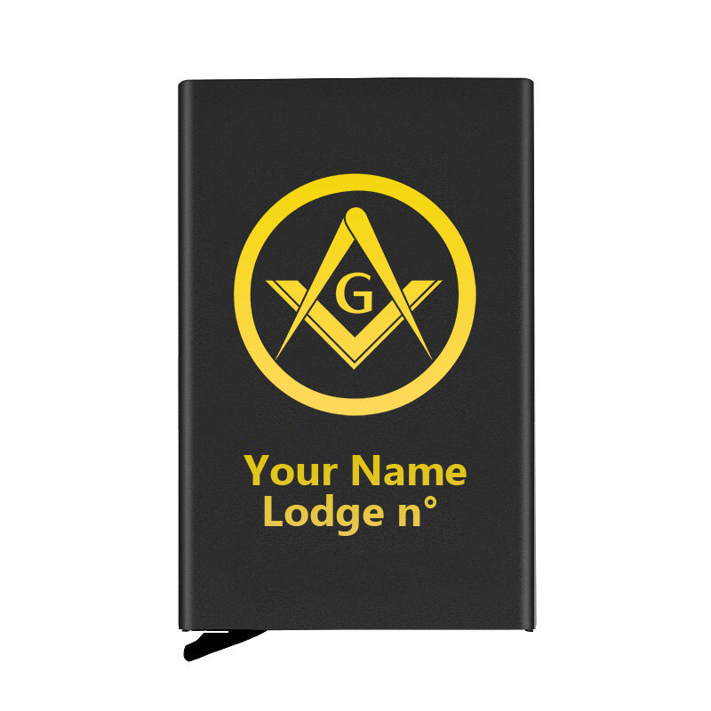 Master Mason Blue Lodge Credit Card Holder - Various Colors - Bricks Masons