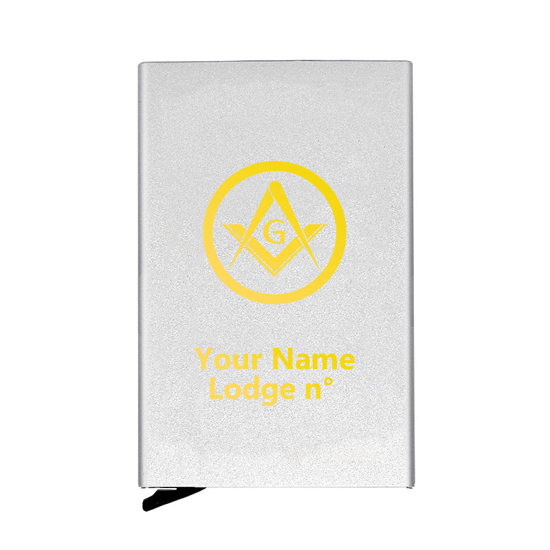 Master Mason Blue Lodge Credit Card Holder - Various Colors - Bricks Masons