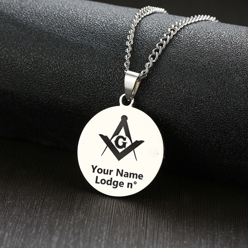 Master Mason Blue Lodge Necklace - Various Stainless Steel Colors