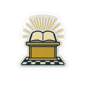 Master Mason Blue Lodge Sticker Decal - Kiss-Cut Colorful - Bricks Masons