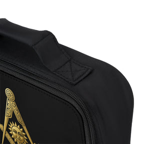 Past Master Blue Lodge Lunch Bag - Gold & Black Fully Insulated - Bricks Masons