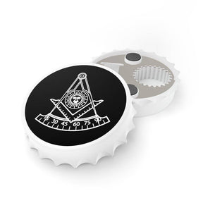 Past Master Blue Lodge California Regulation Bottle Opener - Black & White