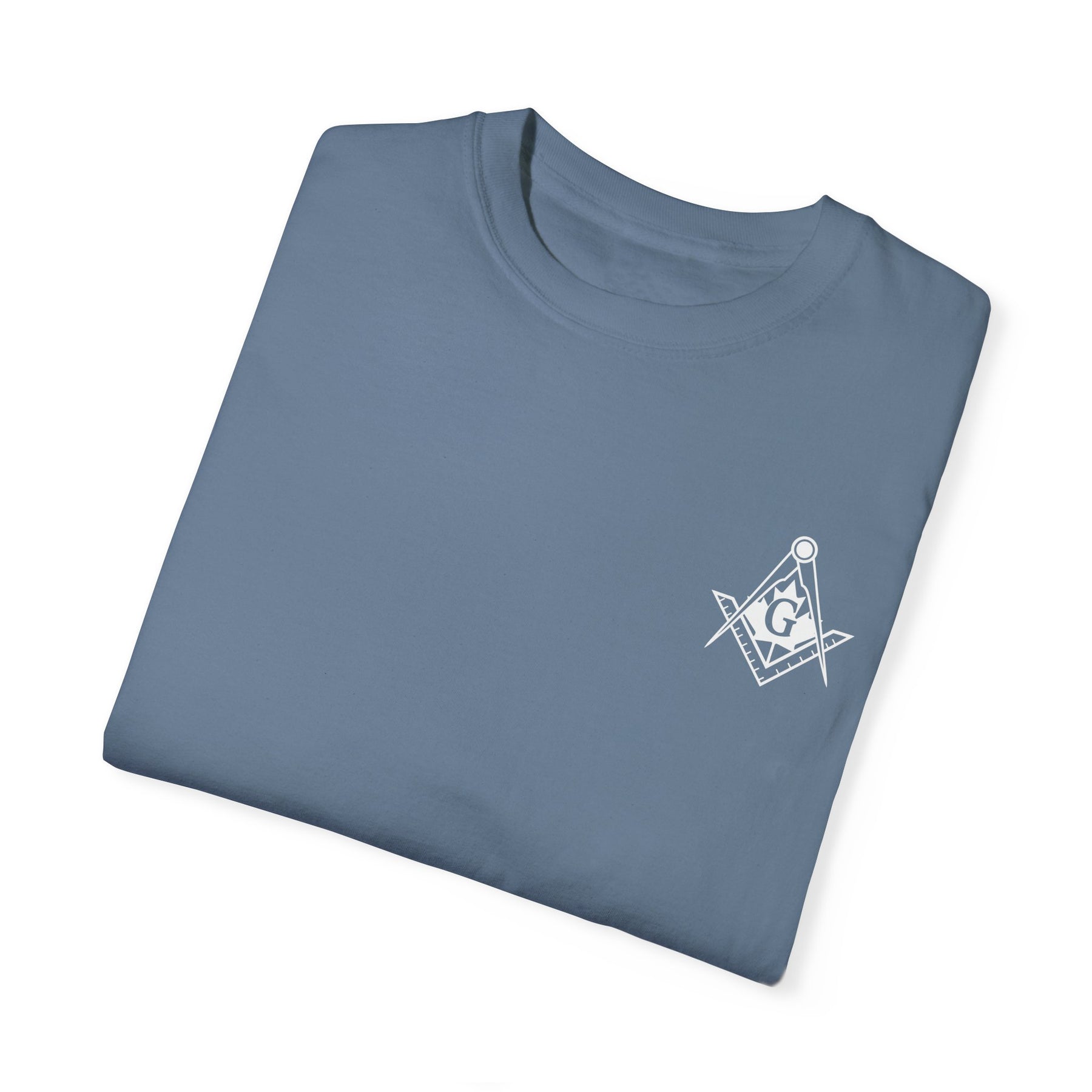 Master Mason Blue Lodge Canada Jurisdiction T-Shirt - Garment-Dyed Tee - Bricks Masons