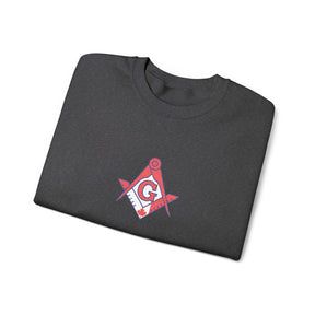 Master Mason Blue Lodge Canada Jurisdiction Sweatshirt - S&C with Canada Flag - Bricks Masons