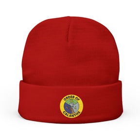 Order of Calanthe Beanie - Knit Embroidery Emblem - Bricks Masons