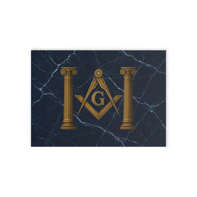 Master Mason Blue Lodge Greeting Card -  (Two-sided print) - Bricks Masons