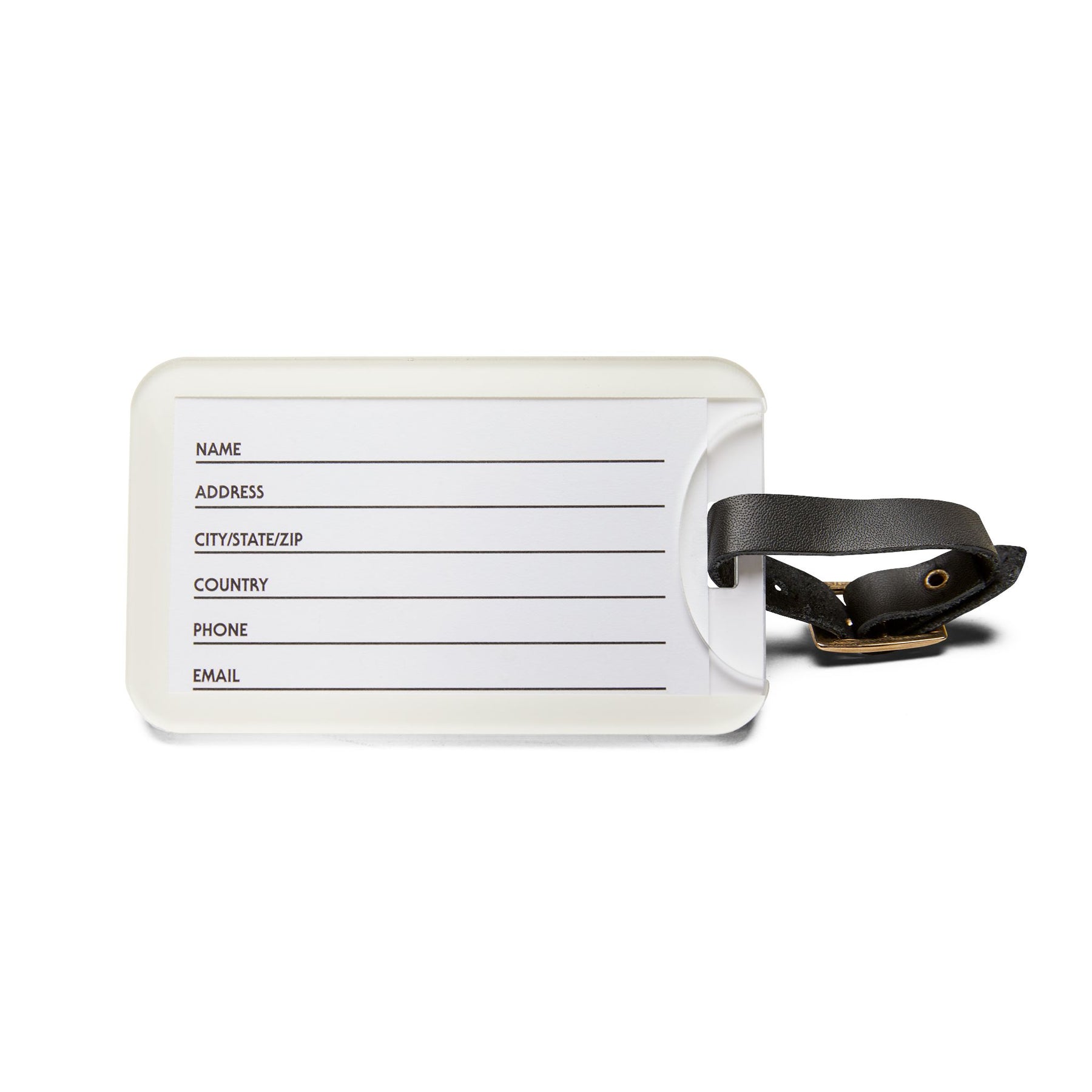 Master Mason Blue Lodge Luggage Tag - USA Flag S&C G With Black Leather Strap - Bricks Masons