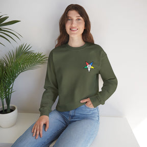 OES Sweatshirt - Crewneck Embroidered Emblem - Bricks Masons