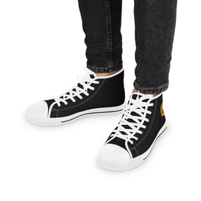 Royal Ark Mariner Sneaker - High Top Black & White Golden Emblem - Bricks Masons