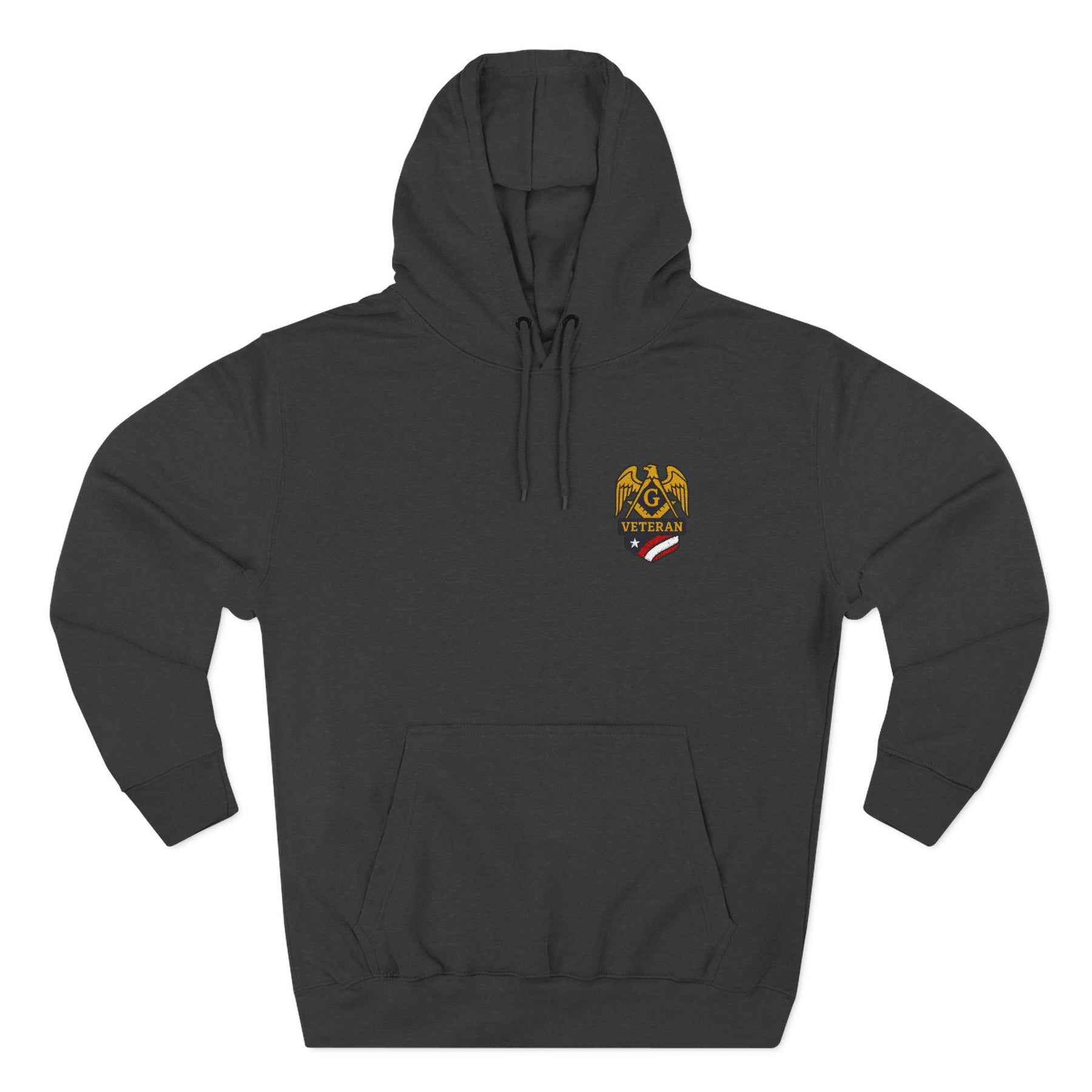 Master Mason Blue Lodge Hoodie - Veteran Mason Three-Panel Fleece - Bricks Masons
