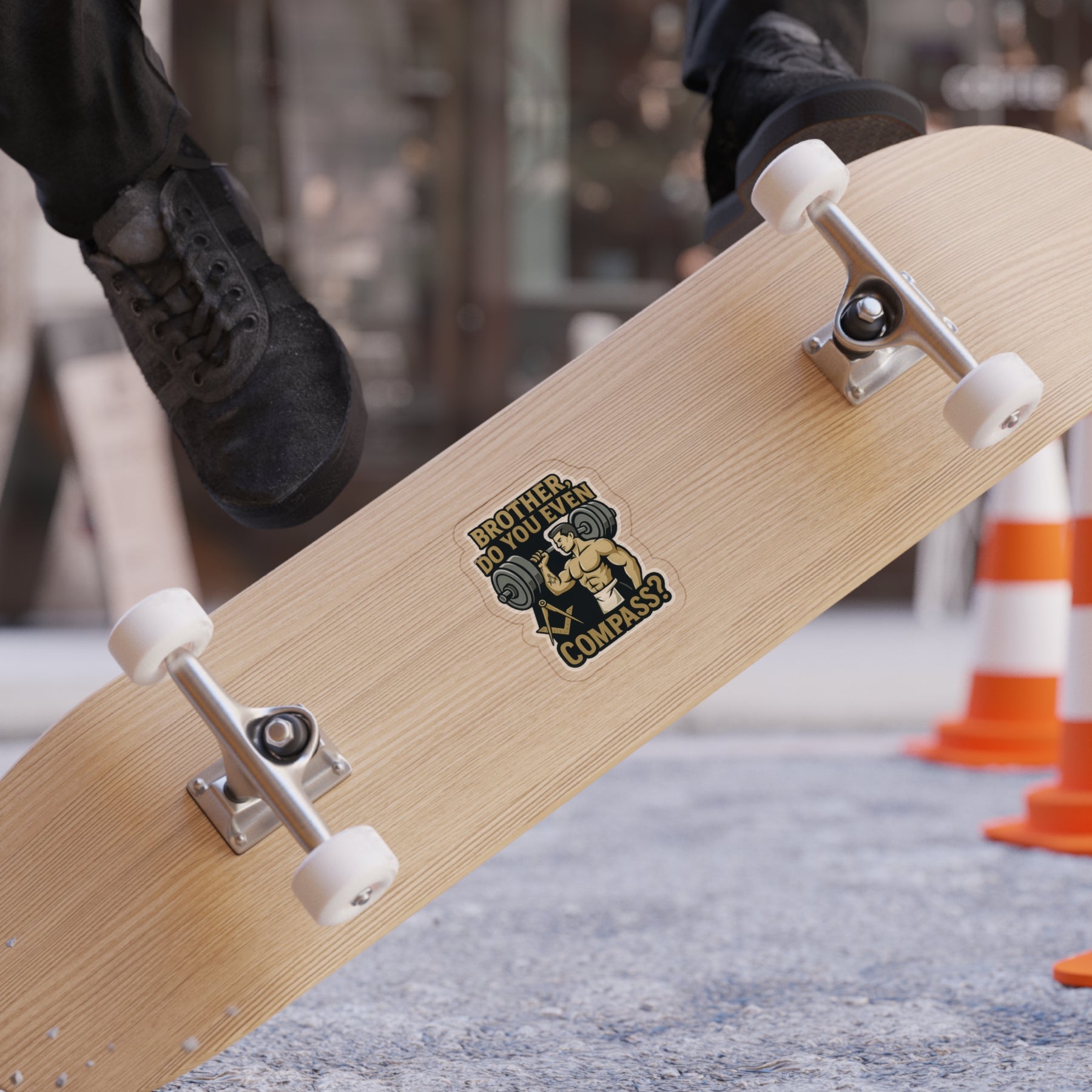 Master Mason Blue Lodge Sticker Decal - Outdoor Die-Cut - Bricks Masons