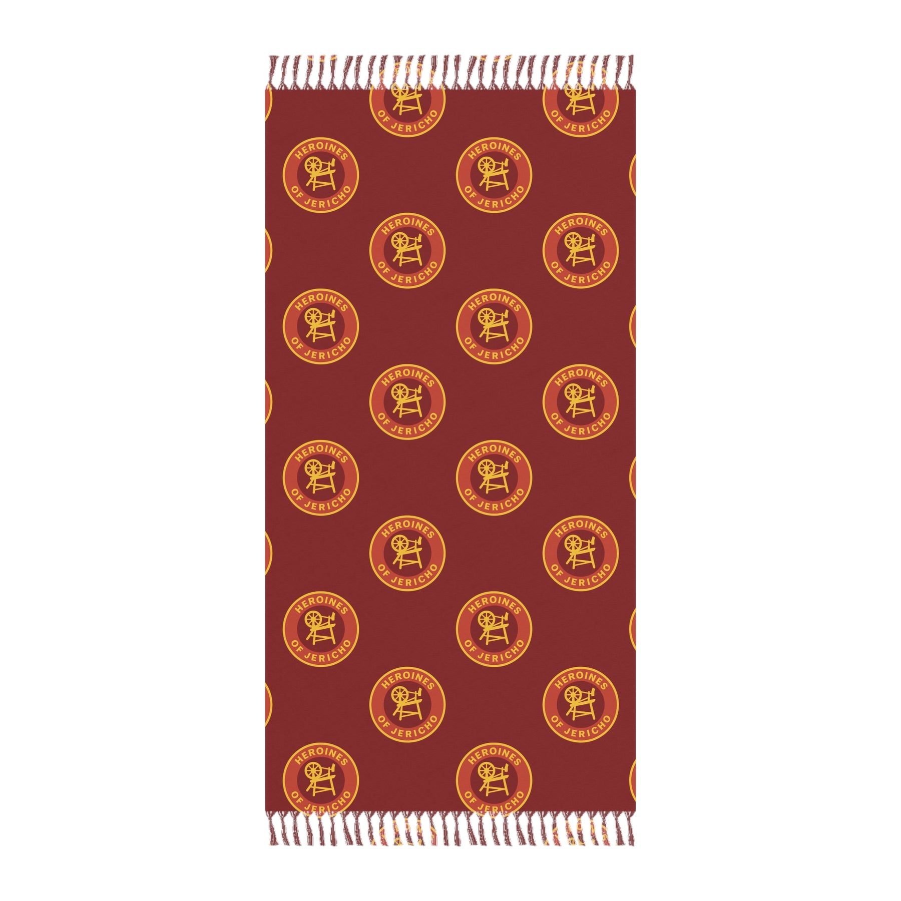 Heroines of Jericho Towel - Beach Cloth Polyester With Knotted Tassels - Bricks Masons