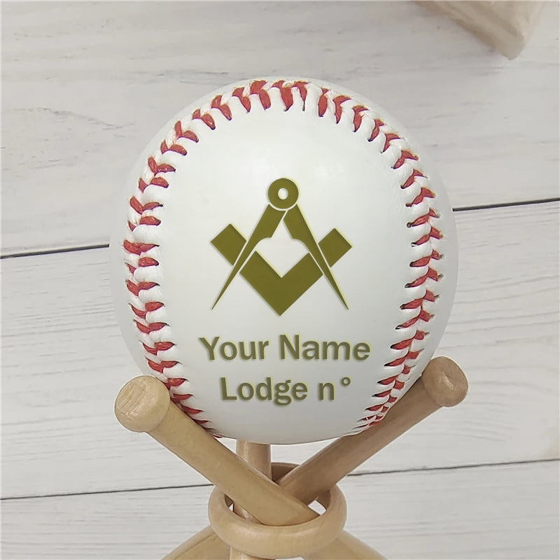 Master Mason Blue Lodge Baseball - Handmade Soft (Customizable) - Bricks Masons