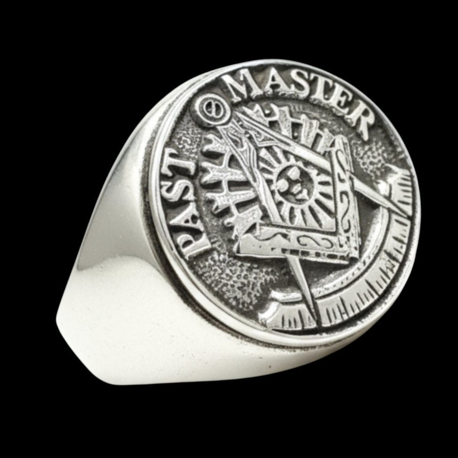 Masonic Past Master Ring, Silver, 1.8 cm, Art. 818 - Bricks Masons