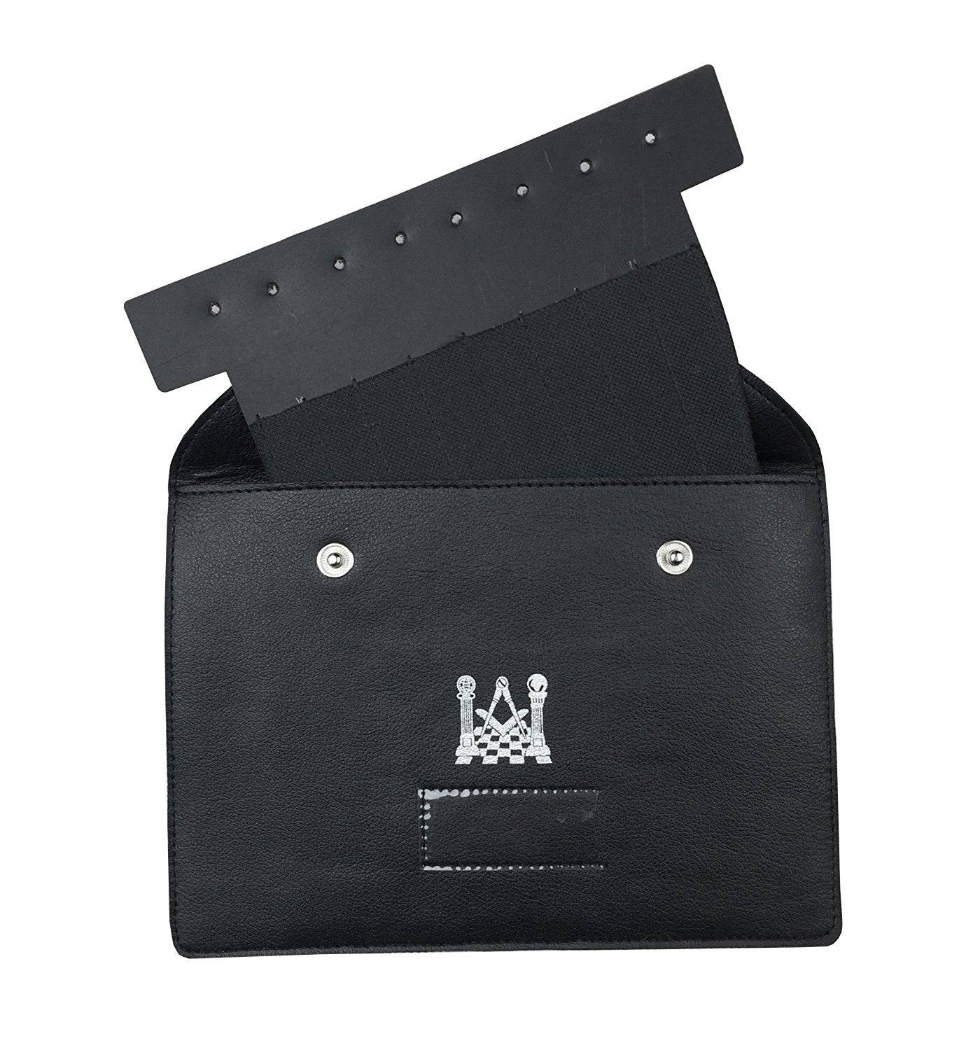 Masonic Jewels Case - X Large Black Imitation Leather