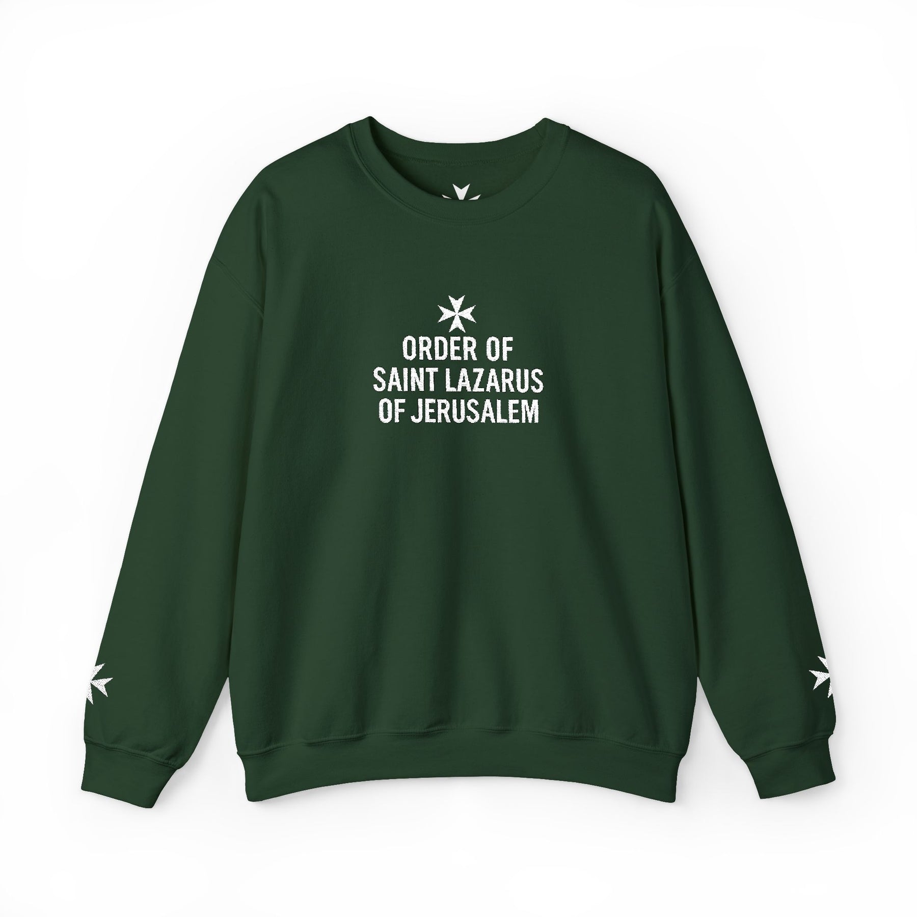 Order of Saint Lazarus Sweatshirt - Crewneck Signature Stitch - Bricks Masons