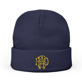RAOB Beanie - Knit Embroidery Emblem - Bricks Masons