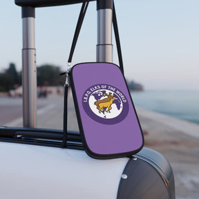 Elks of the World Passport Wallet - Purple IBPO With Shoulder & Wrist Strap - Bricks Masons