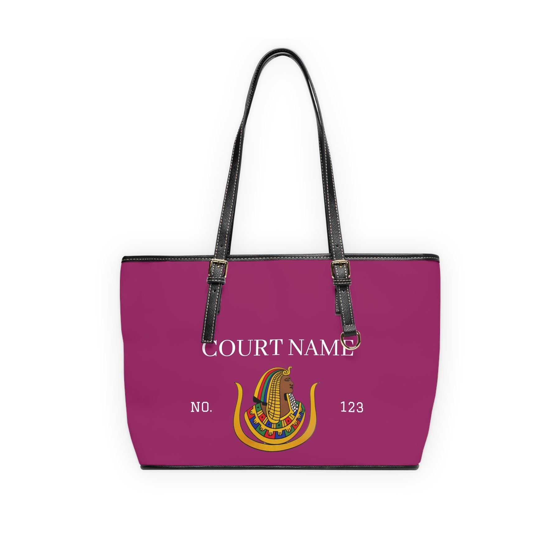 DOI Handbag - Custsomizable PU Leather Ample Interior - Bricks Masons