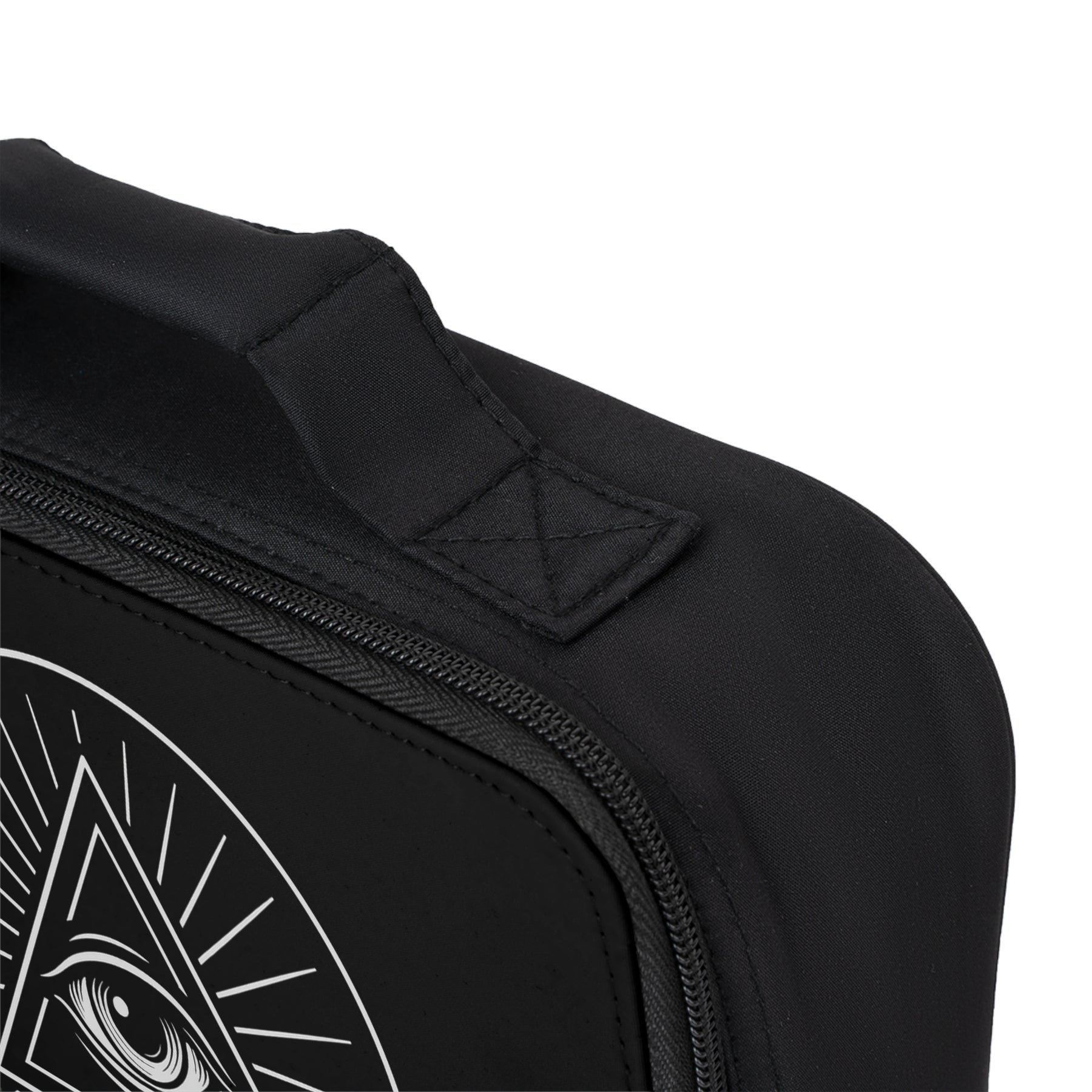 Eye of Providence Lunch Bag - Black & White Fully Insulated - Bricks Masons