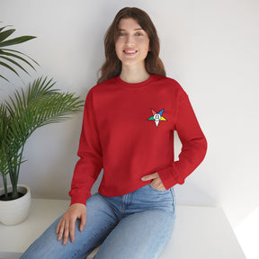 OES Sweatshirt - Crewneck Embroidered Emblem - Bricks Masons