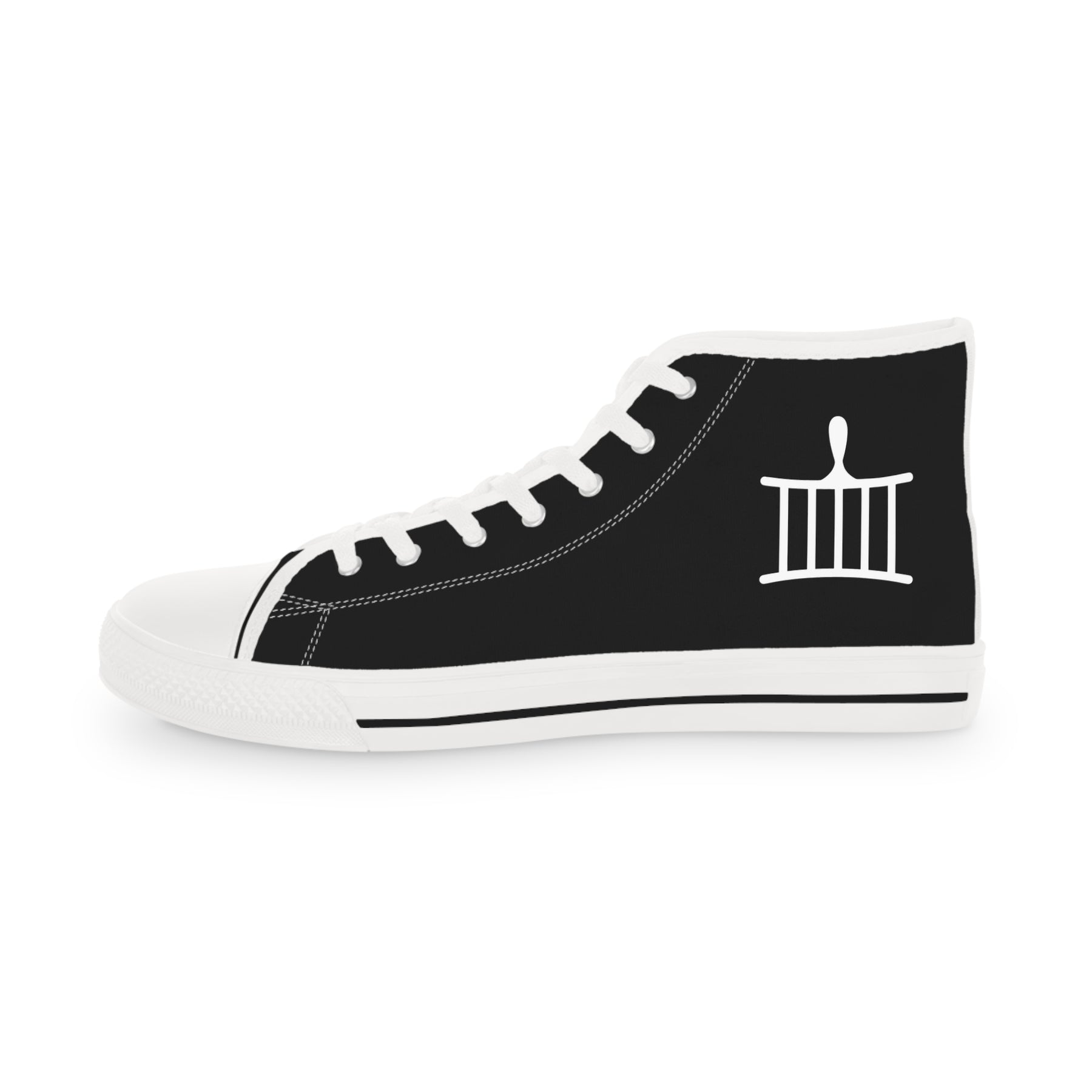 St. Lawrence the Martyr Sneaker - High Top Black & White - Bricks Masons