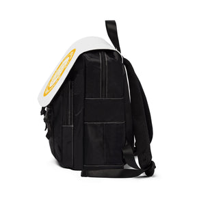 The Order of the Golden Circle Backpack - Gold & White With Multiple Compartments - Bricks Masons