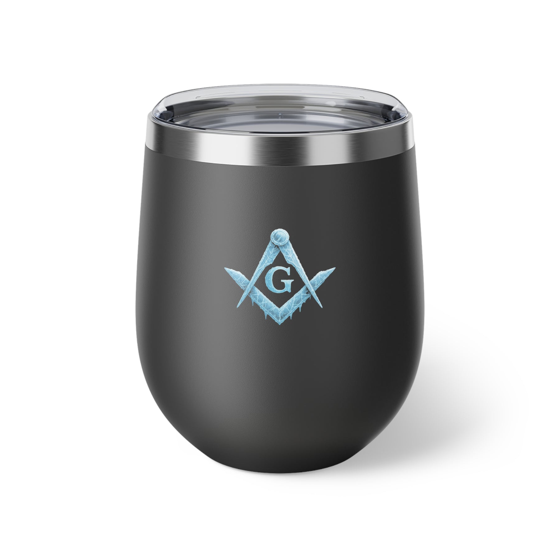 Master Mason Blue Lodge Vacuum Cup - Frosty Square & Compass G Design