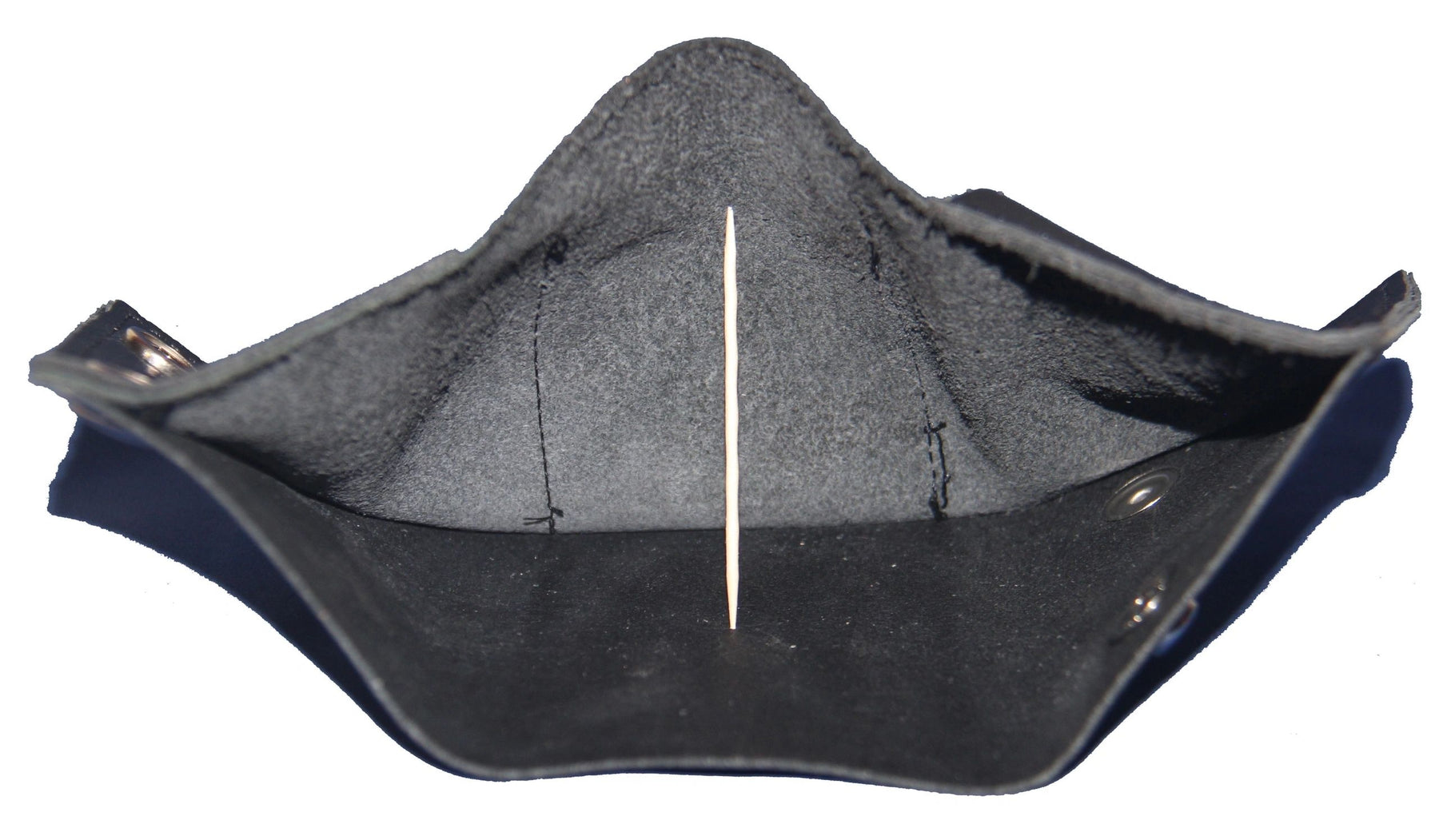 Widows Sons Wallet - Genuine Leather Biker's Black Leather Tri-fold Wallet - Made In USA - Bricks Masons