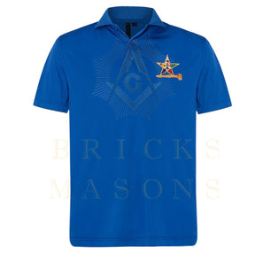 Worthy Matron OES Polo Shirt - Various Colors Cotton Gavel - Bricks Masons