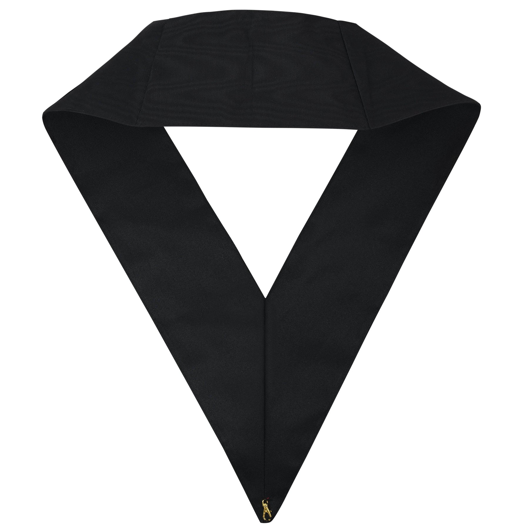 9th Degree Scottish Rite Collar - Black Moire with Nine Rosettes - Bricks Masons