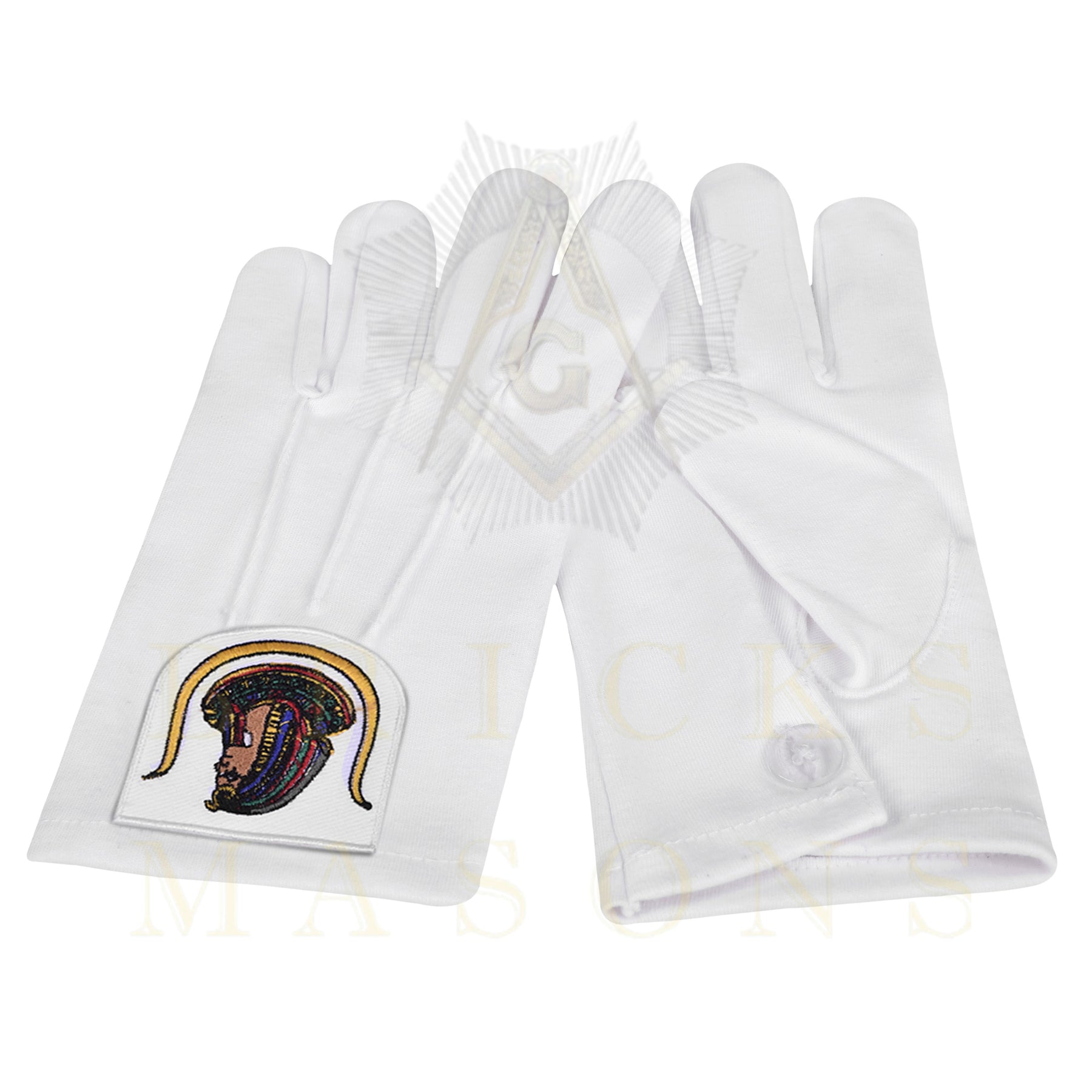 DOI Gloves - White Cotton - Bricks Masons
