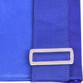 Past Master Blue Lodge Apron - Blue Ribbon With Tassels