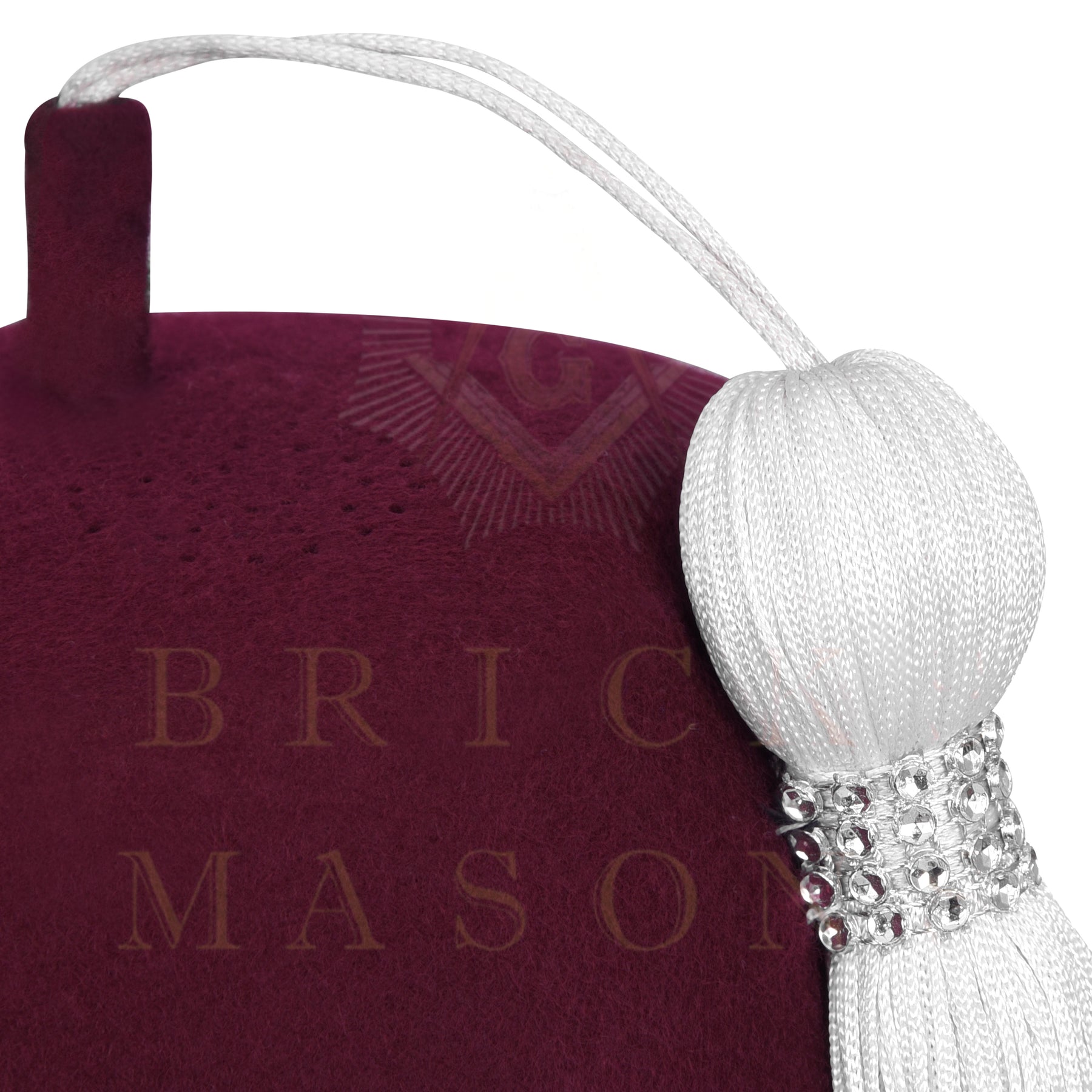 Universal Fez Hat - Maroon Wool With Various Tassel Colors - Bricks Masons