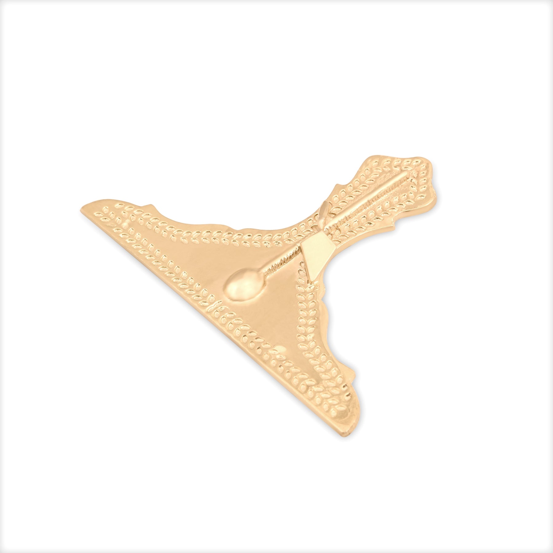 Deputy Master Royal & Select Masters Officer Collar Jewel - Gold Plated Trowel & Level - Bricks Masons
