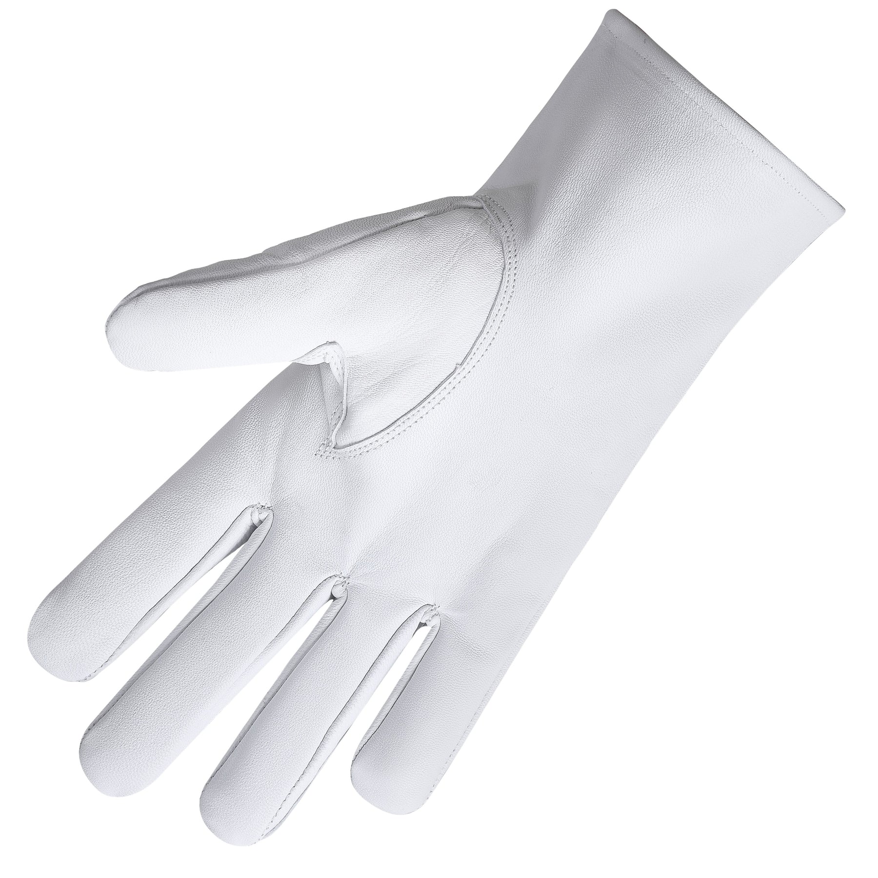The Queen Of Sheba Glove - Pure White Leather - Bricks Masons