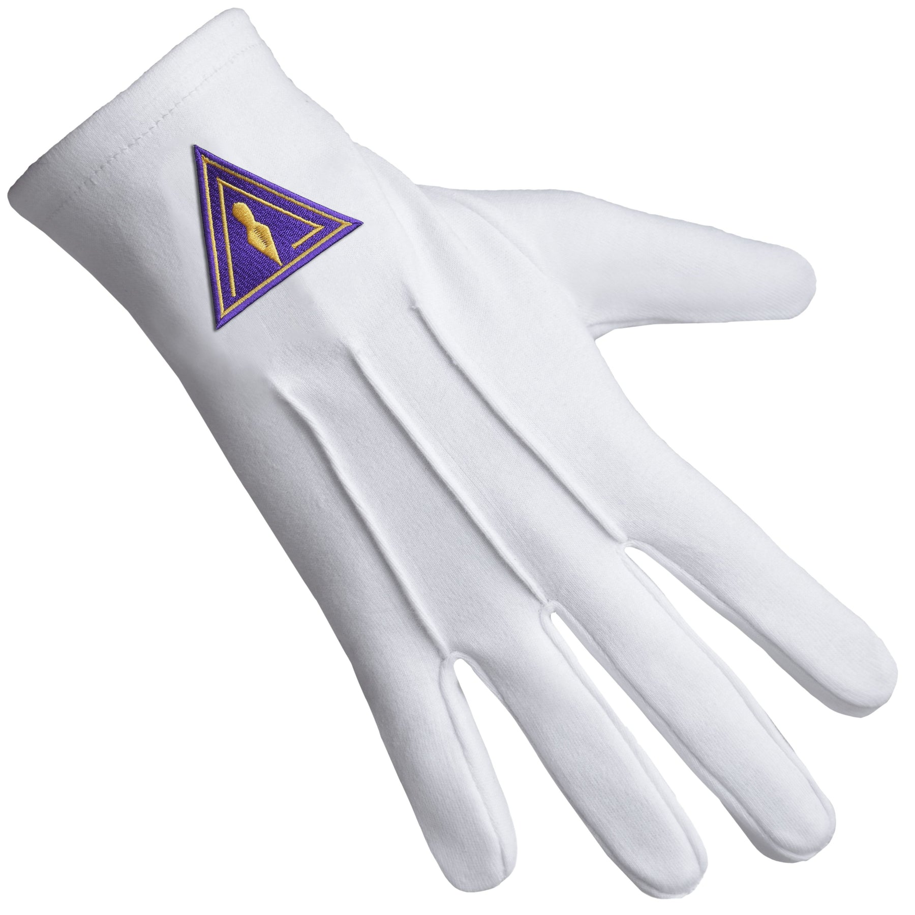 Royal & Select Masters English Regulation Glove - Pure Cotton With Purple Patch - Bricks Masons