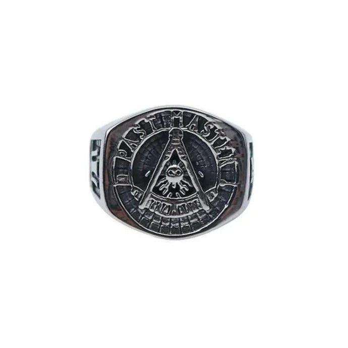 Past Master Blue Lodge Ring - Stainless steel - Bricks Masons