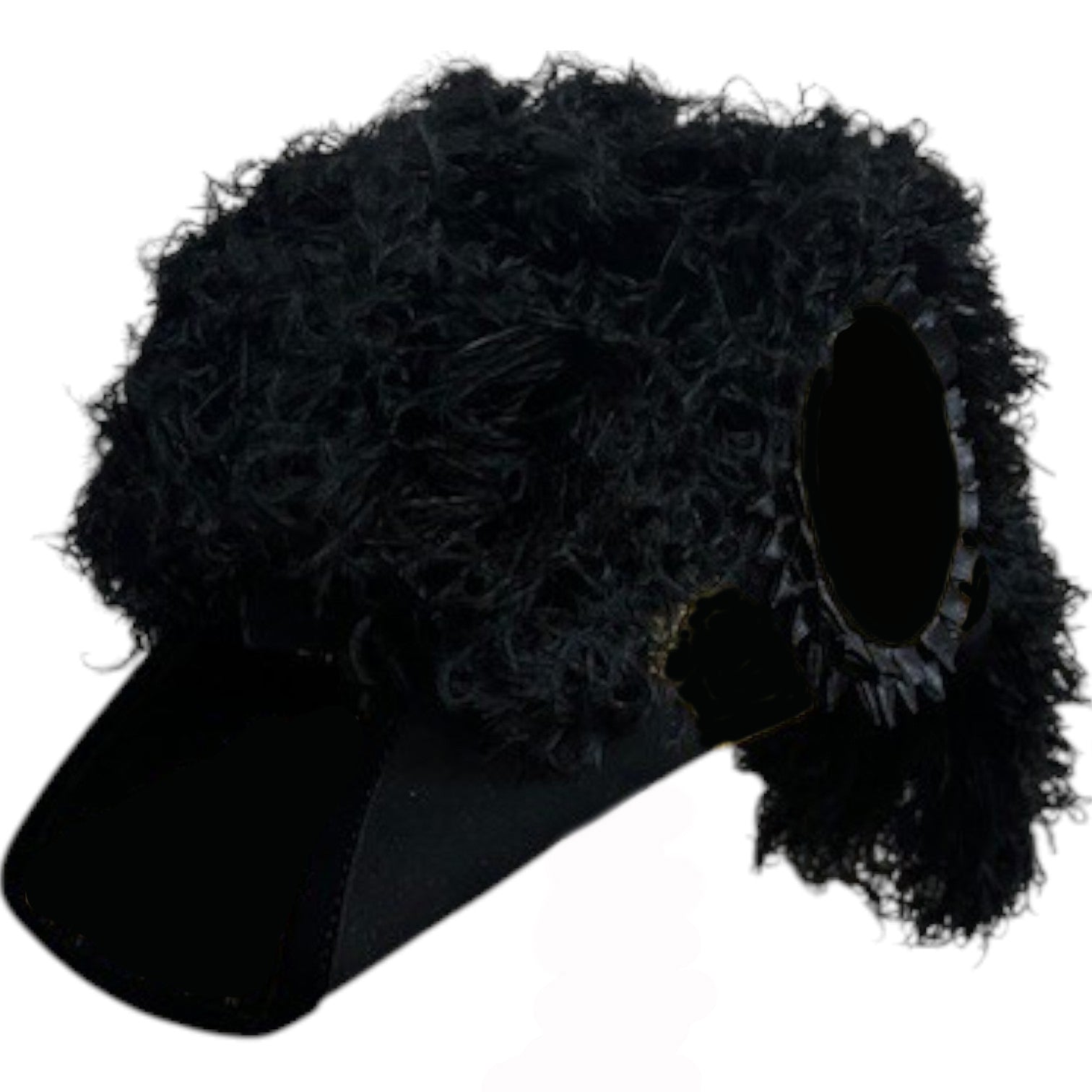 Line Officer Knights Templar Chapeau - All Black Plumes - Bricks Masons