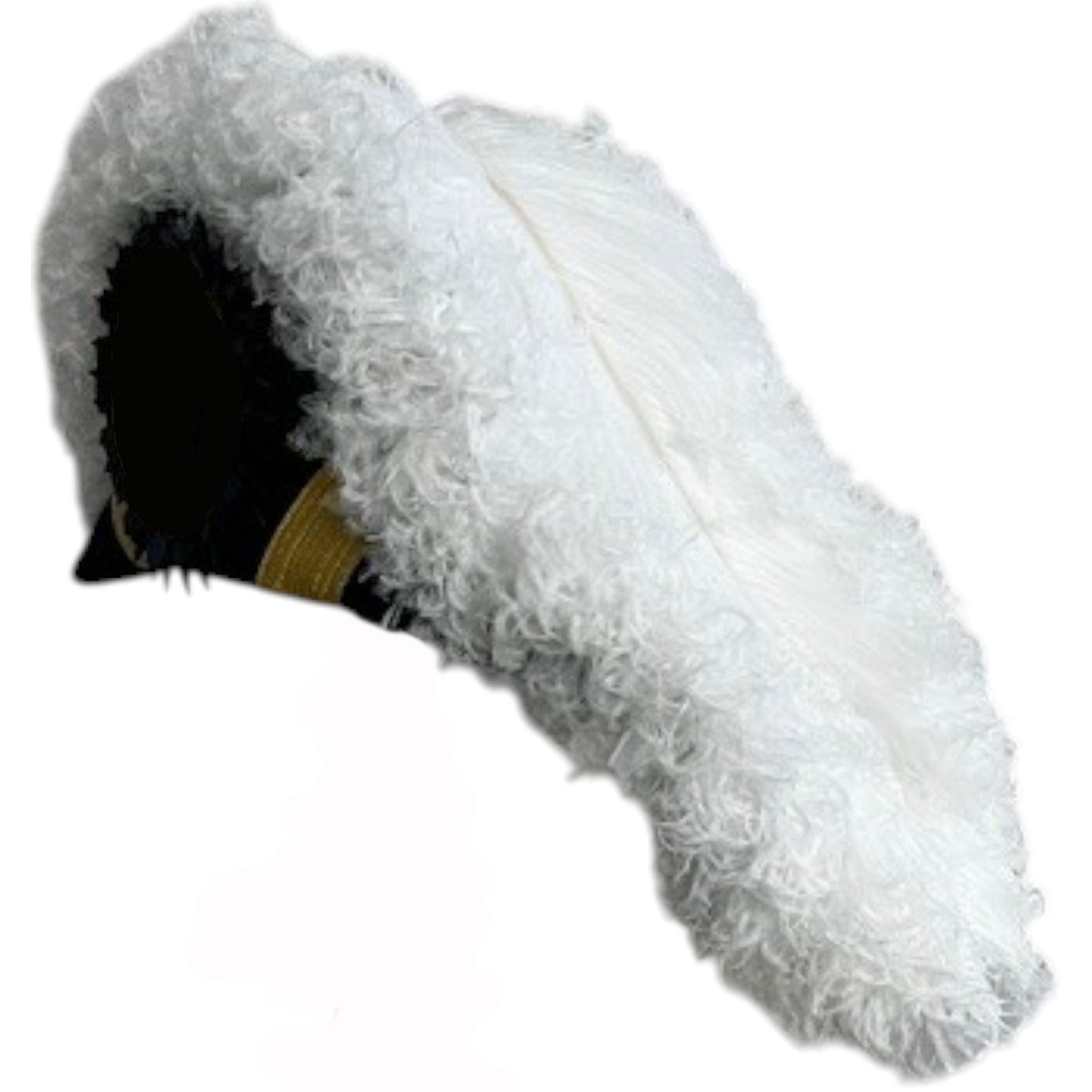 Grand Encampment Knights Templar Chapeau - All White Plumes - Bricks Masons