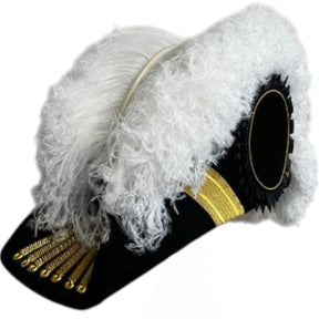Eminent Commander Knights Templar Chapeau - All White Plumes - Bricks Masons