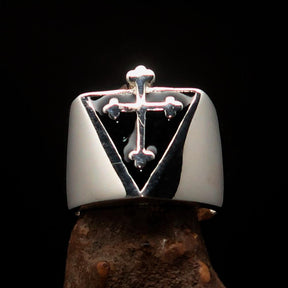 Knights Templar Commandery Ring - Silver Cross Sterling Silver