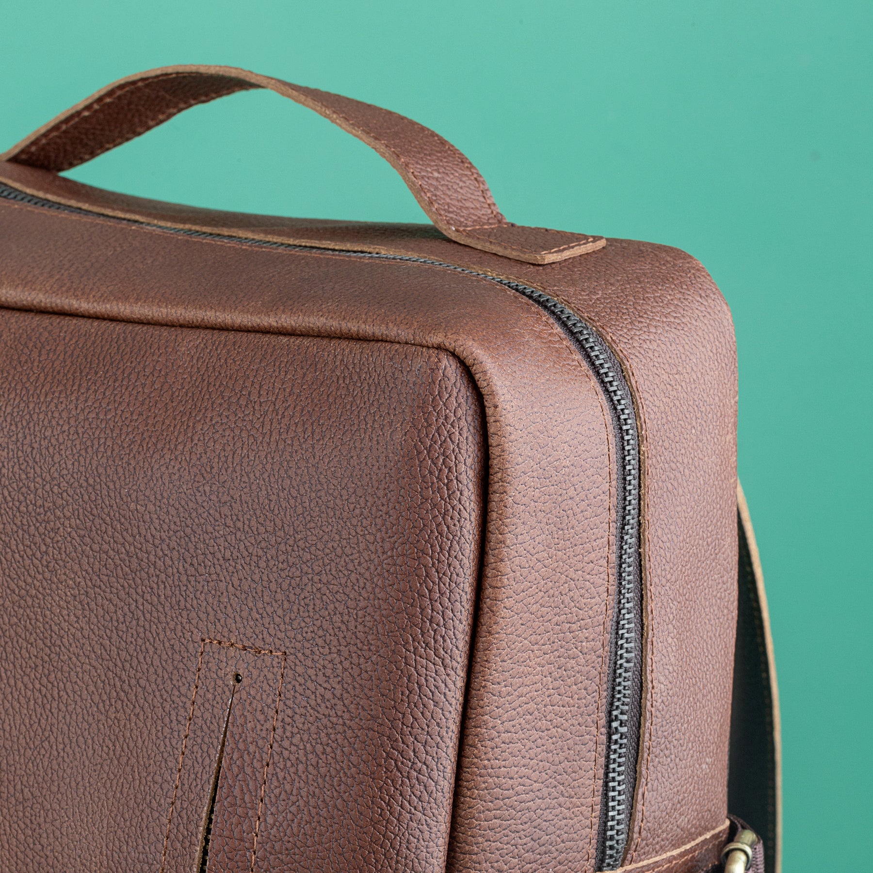 Past Master Blue Lodge California Regulation Backpack - Genuine Brown Leather - Bricks Masons